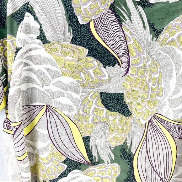 Zara Boxy Top Green Floral - Picture 3 of 6